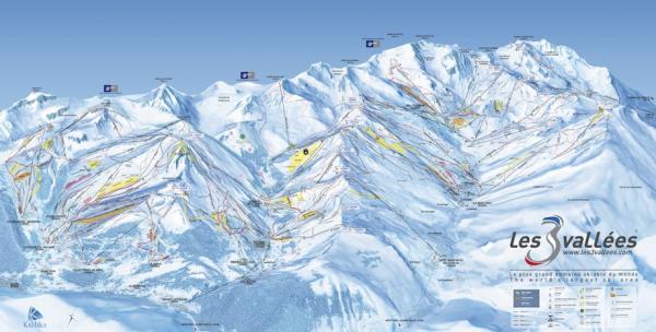 Three Valleys Piste Map