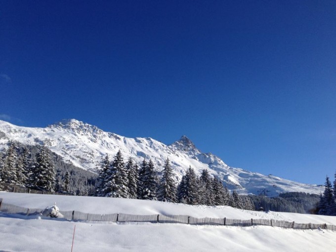 Skiing for the first time